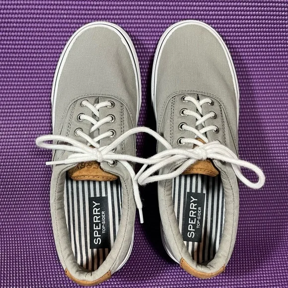 Sperry Men's Stripe II CVO Gray Sneaker Size 9 1/2 W - Picture 3 of 6